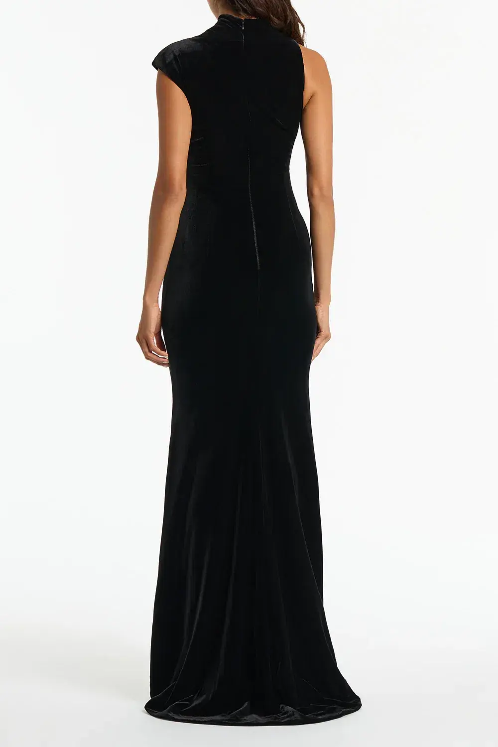 Carla Zampatti Velvet Button Gown Black Size 8  - Image 3