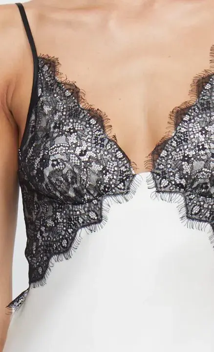 Bec & Bridge Emery Lace Maxi Dress in Ivory Black Size 8 AU - Image 2