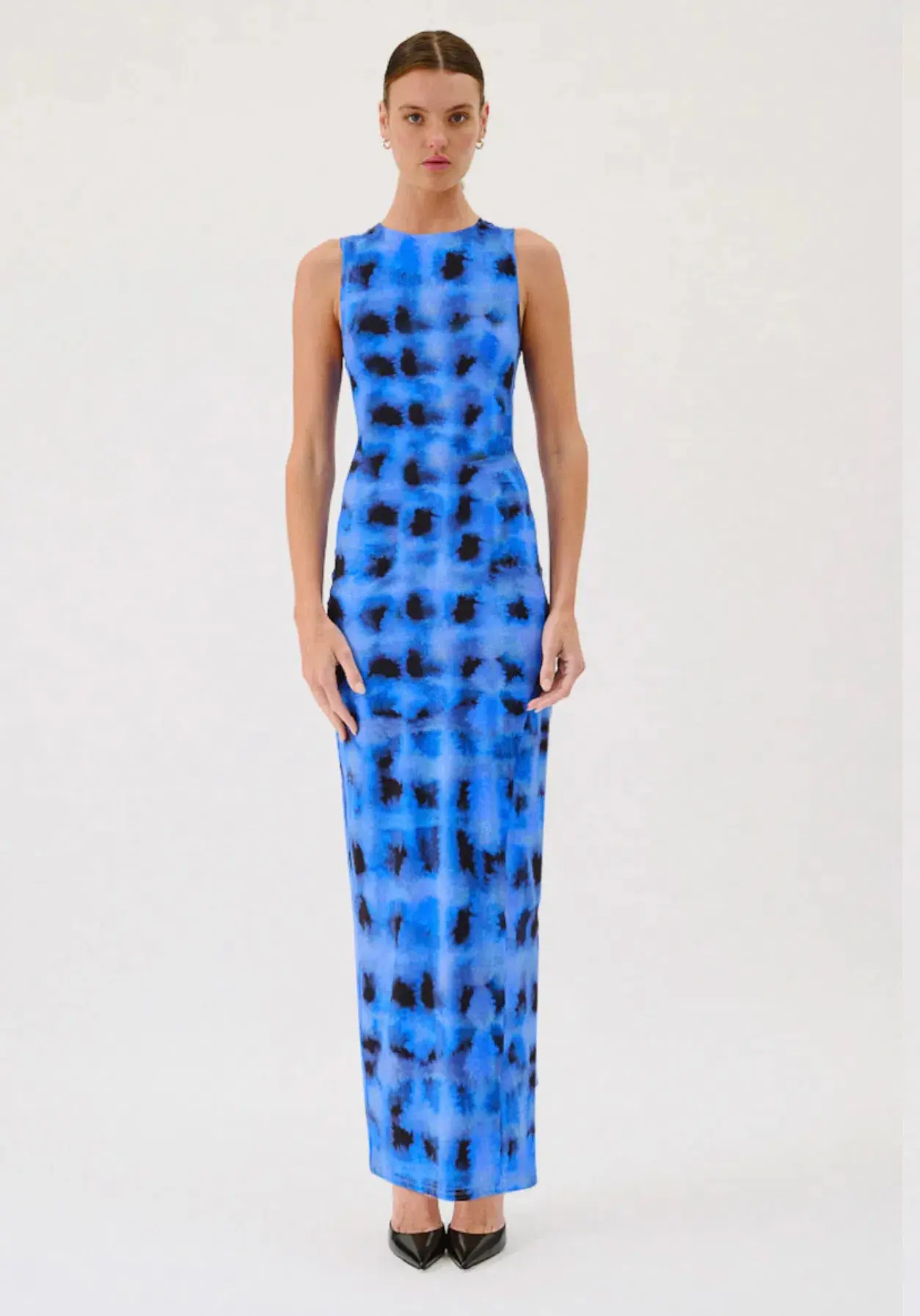 Suboo Sleeveless Reversible Twist Front Maxi Dress Blue Size 8 - Image 2