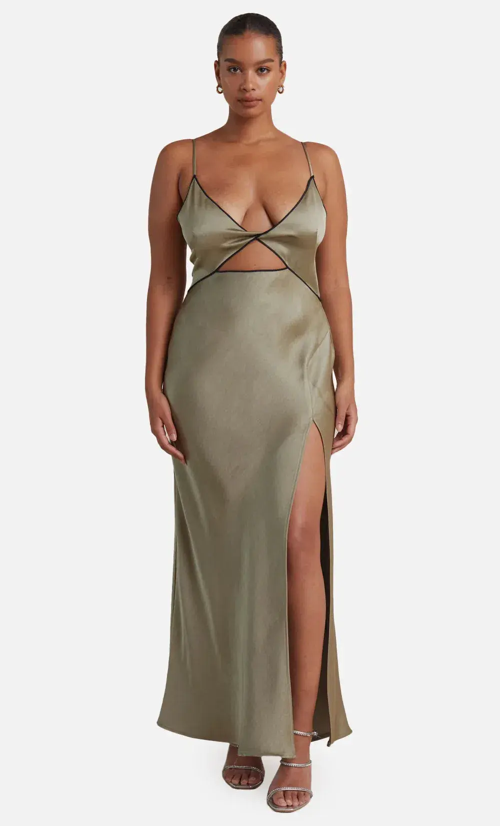Bec & Bridge Hazel Maxi Dress in Olive Size 6 - Image 1