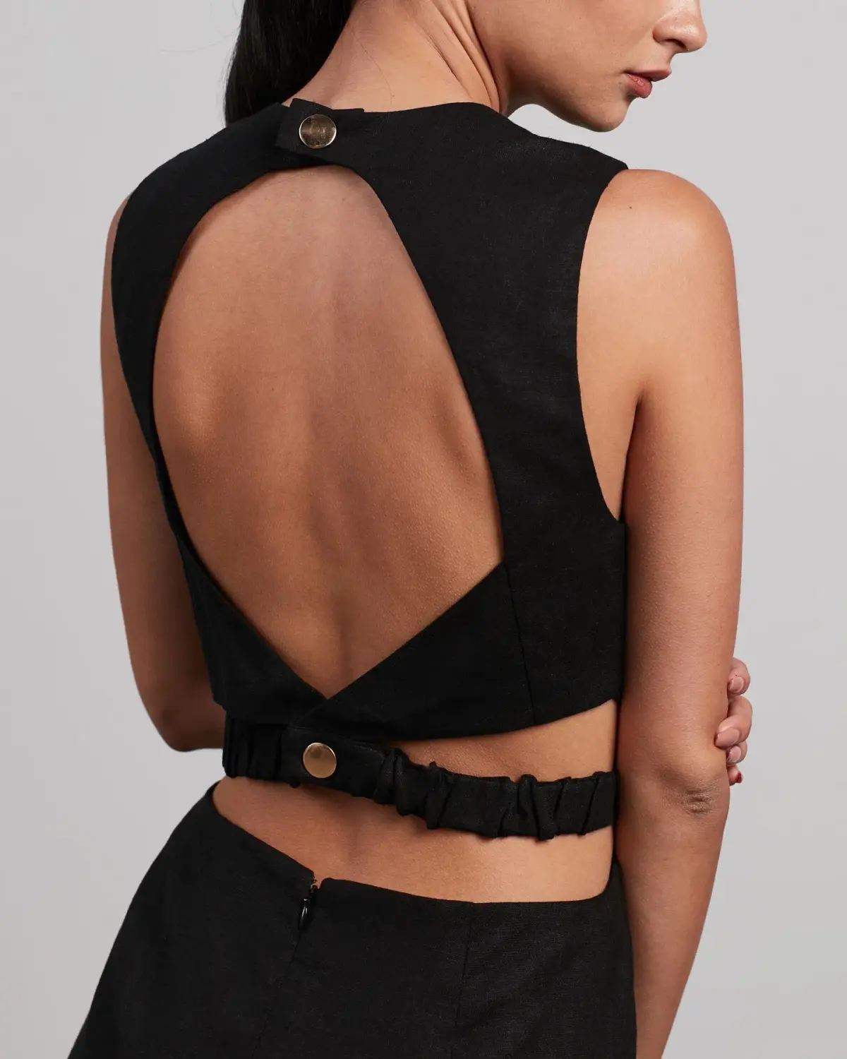 Pasduchas Piquant Midi Dress Black Size 10 - Image 3