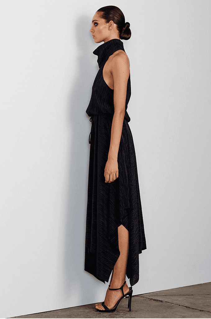 Shona Joy Yasmin Funnel dress black size 12 - Image 2