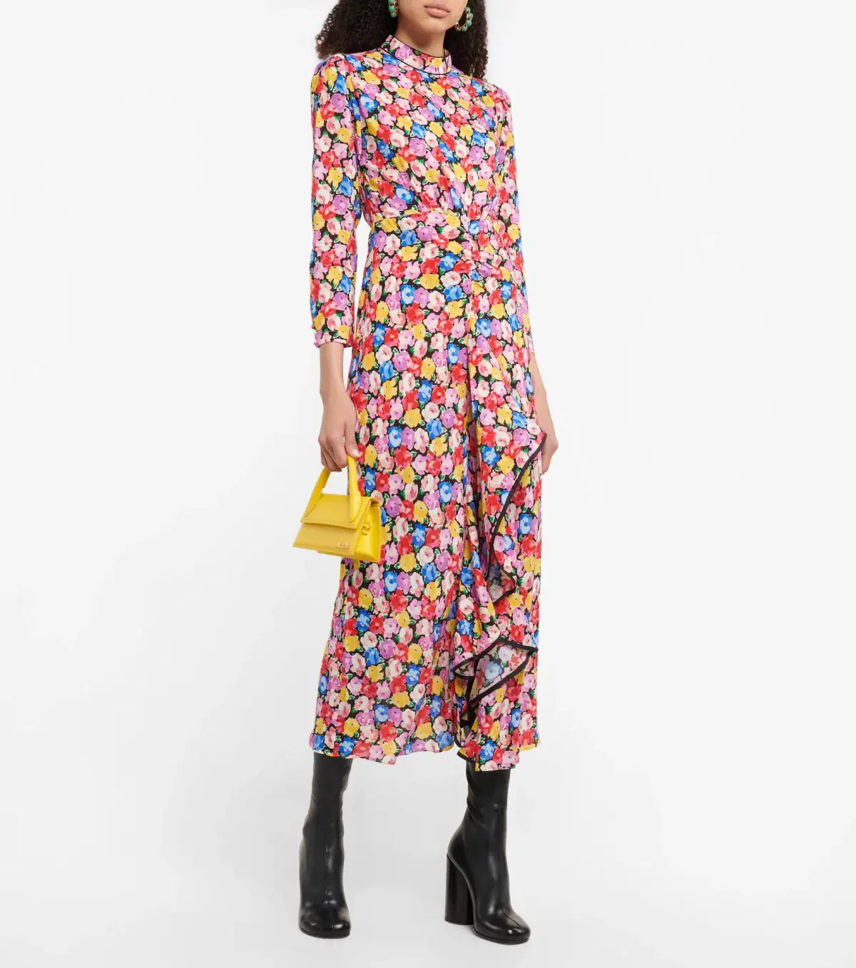 Rixo Cherie Floral Midi Dress Size 12 - Image 1