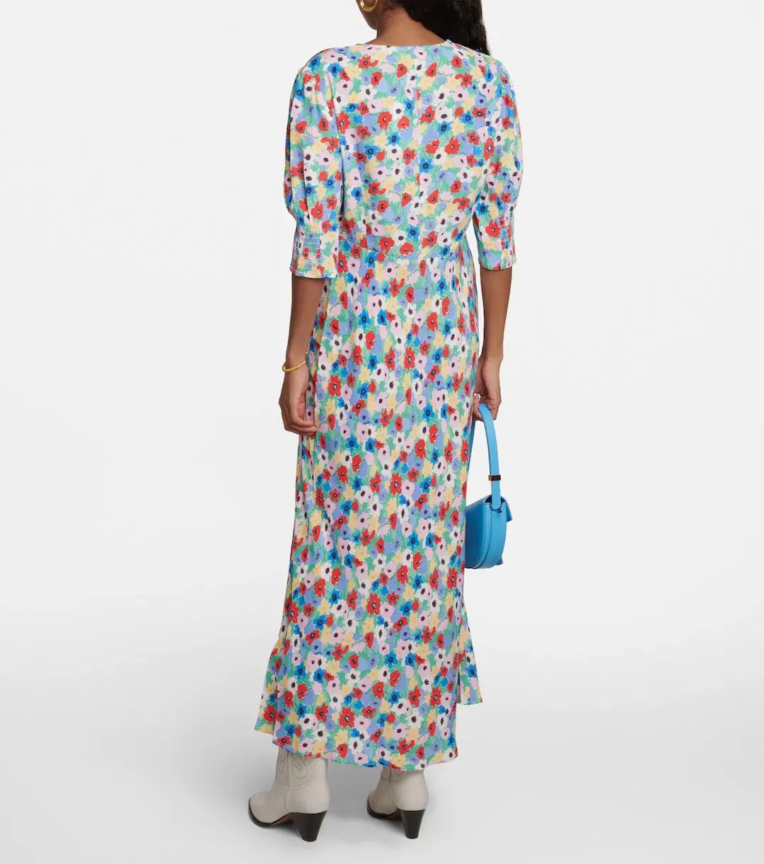 Rixo Zadie Floral Maxi Dress Size 12 - Image 3