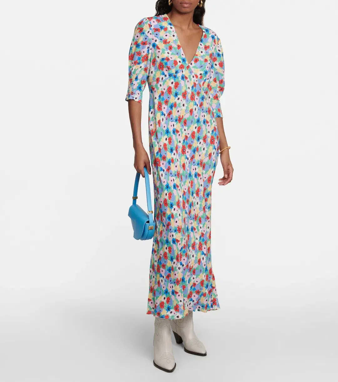 Rixo Zadie Floral Maxi Dress Size 12 - Image 1