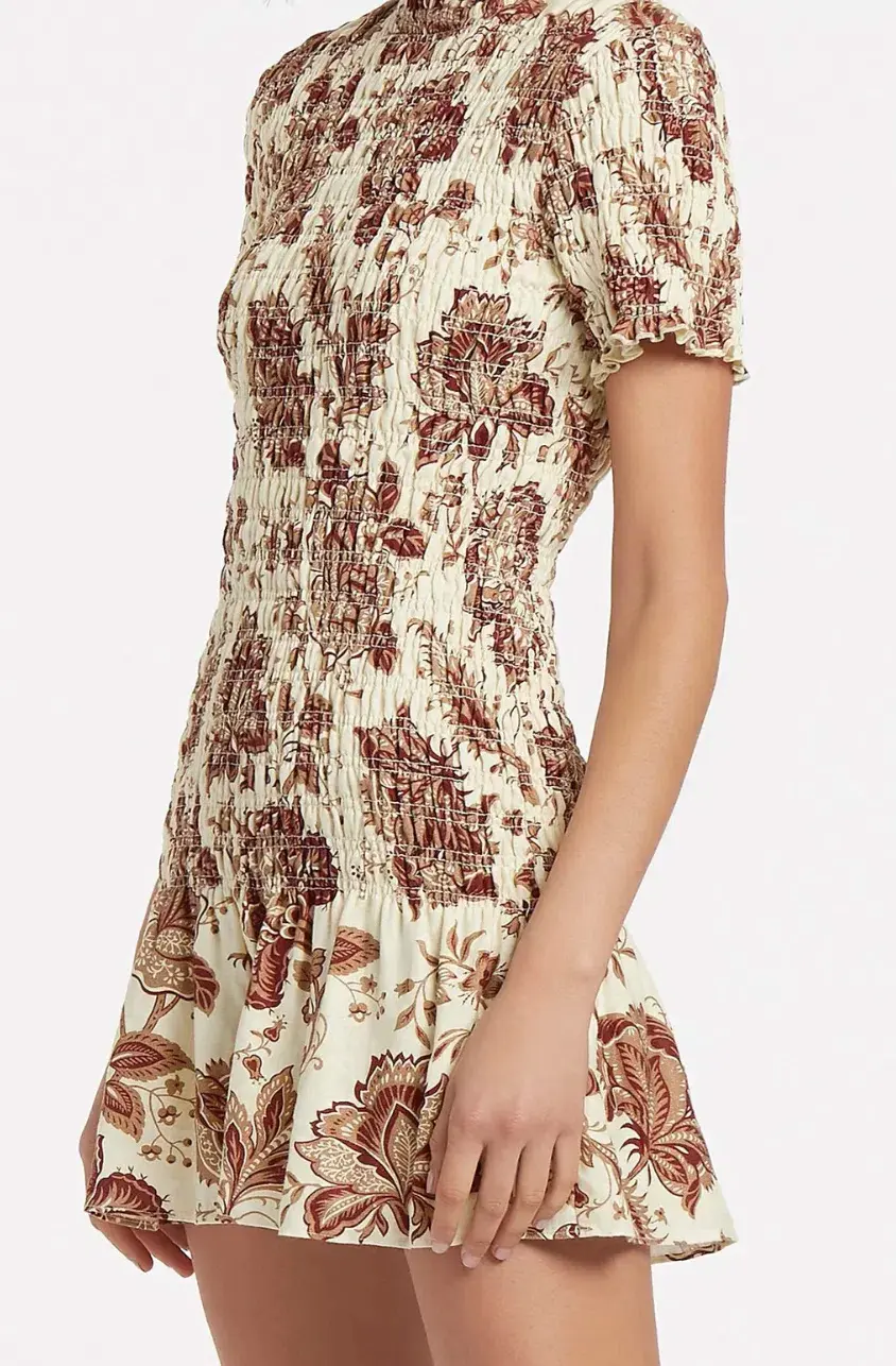 Sir The Label Rei Mini Dress Floral Print Size 1 / AU 8  - Image 2
