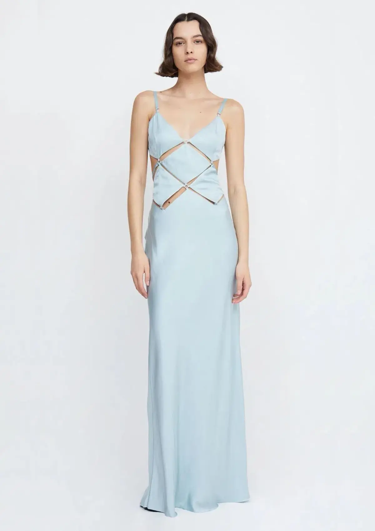 Bec & Bridge Diamond Days Maxi Dress Cloud Blue Size 8 - Image 1