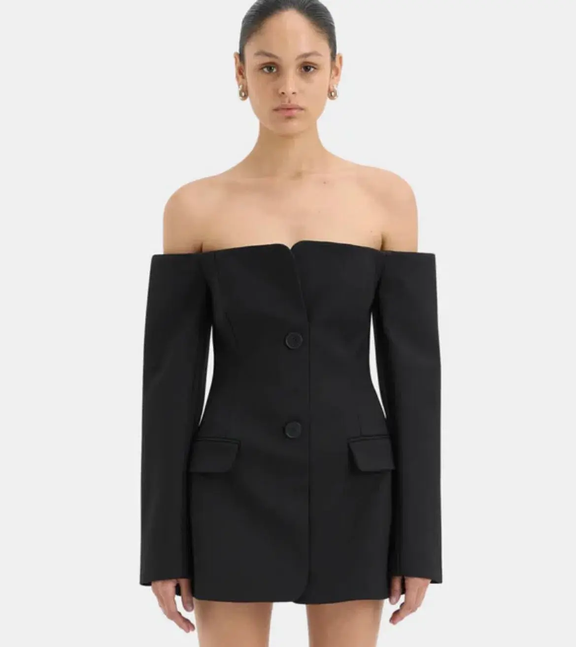 Sir the Label Sandrine Tailored Mini Dress Black Size AU 12 - Image 3