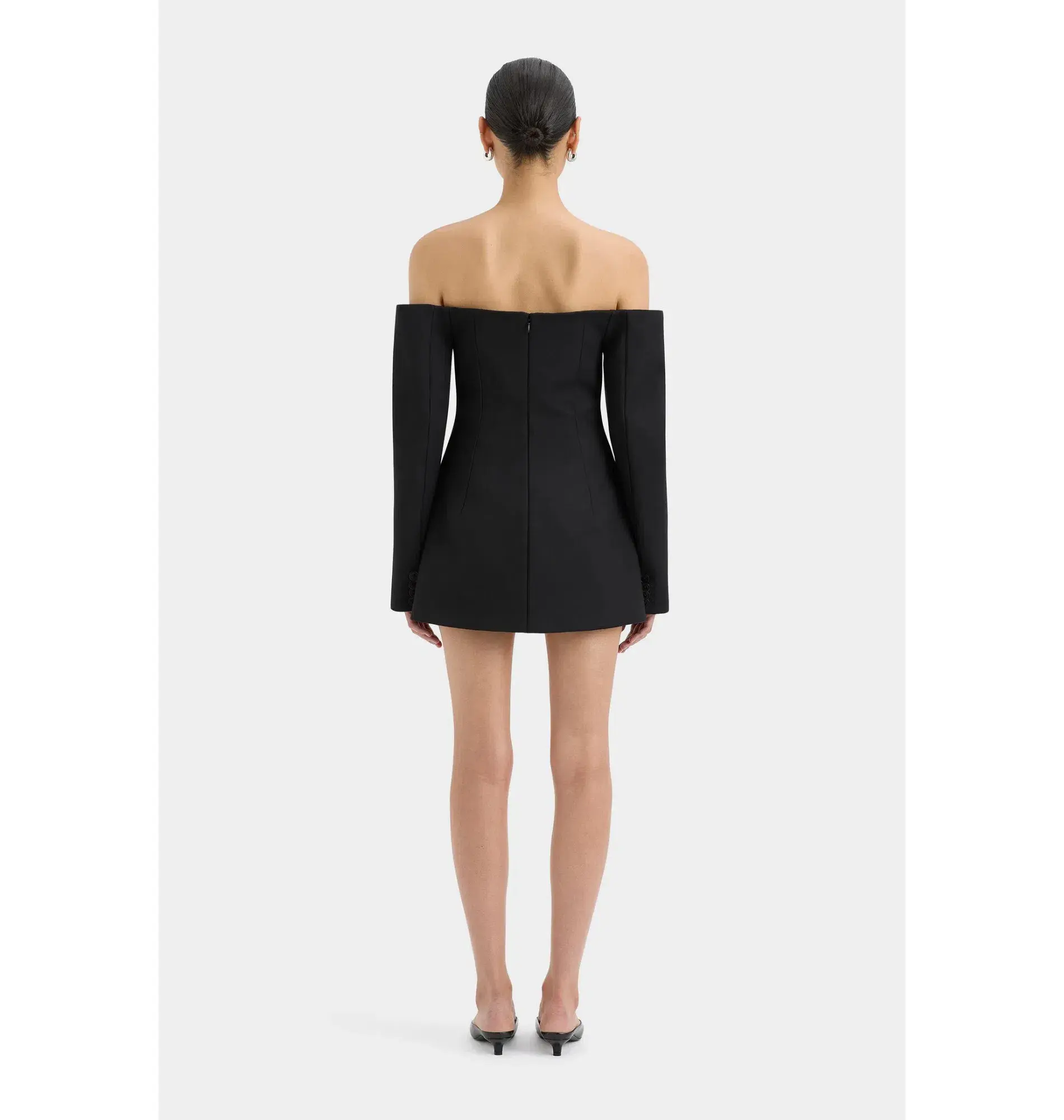 Sir the Label Sandrine Tailored Mini Dress Black Size AU 12 - Image 2