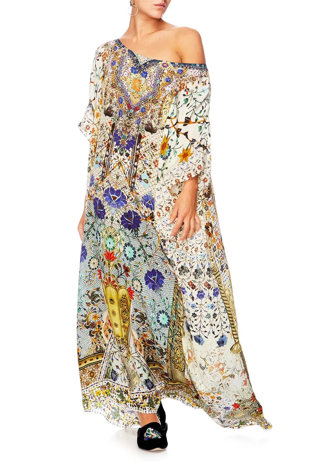 Camilla The Butterfly Effect Round Neck Kaftan One Size - Image 1