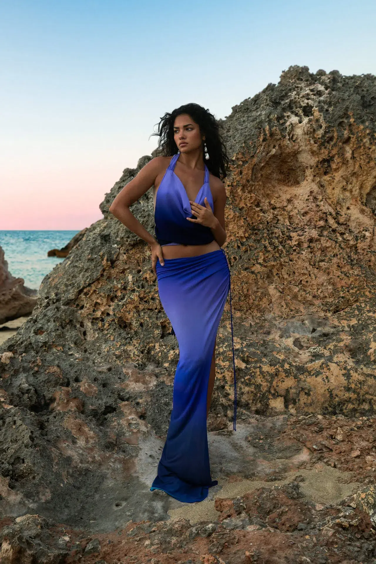 Rat & Boa Nova Top & Atlantis Skirt Set Blue Ombre Size S / AU 8 - Image 1