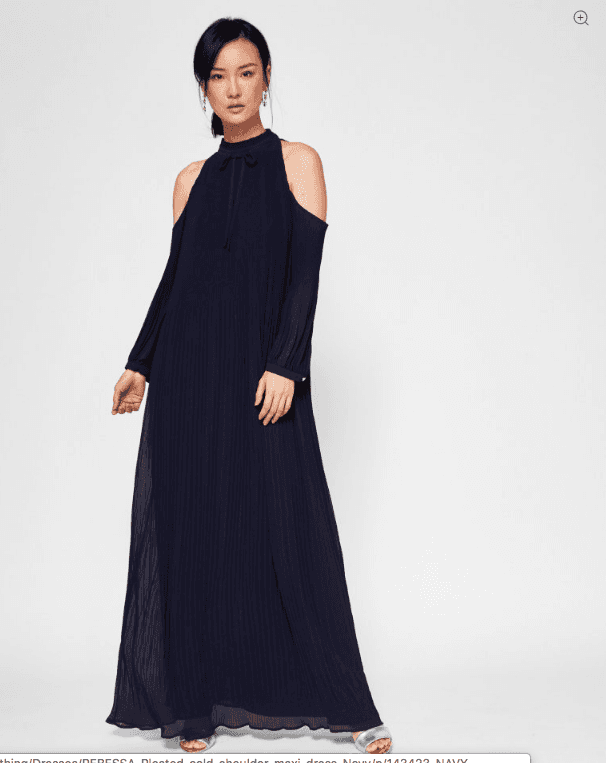 Ted Baker Rebessa Maxi Dress navy size 14 - Image 1