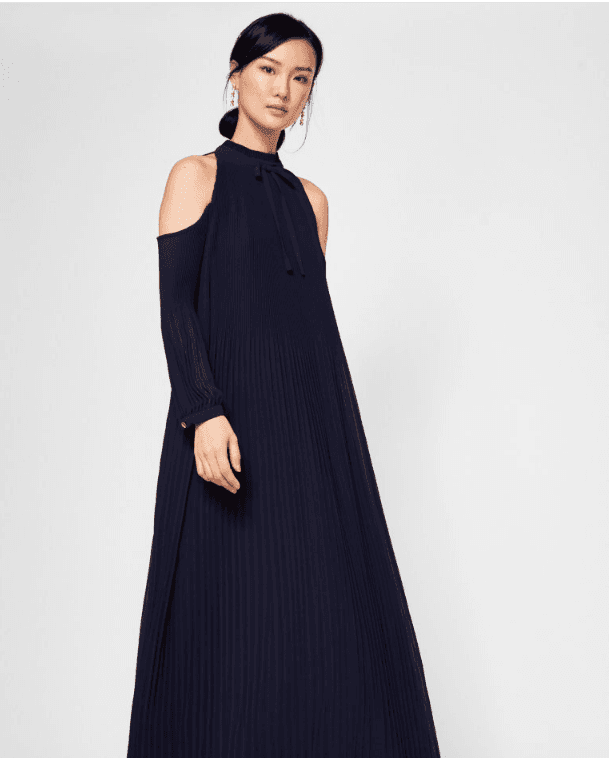 Ted Baker Rebessa Maxi Dress navy size 14 - Image 4