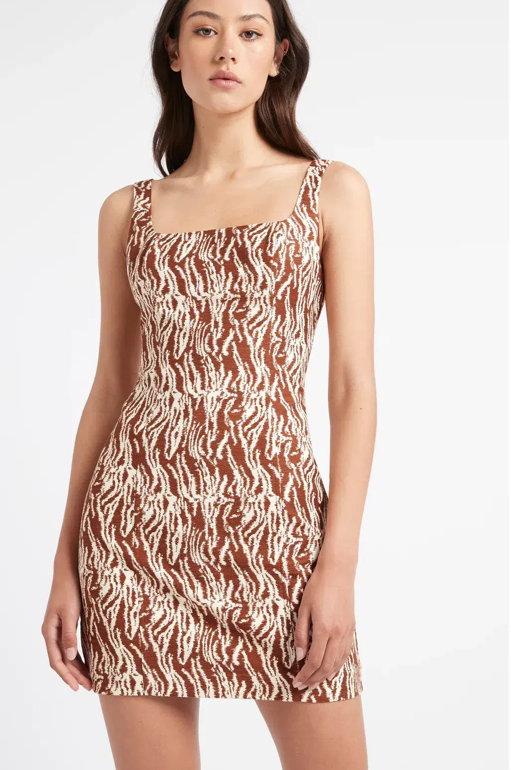 Kookai Reyna Mini Dress Print Size 8 for rent on The Volte - main image