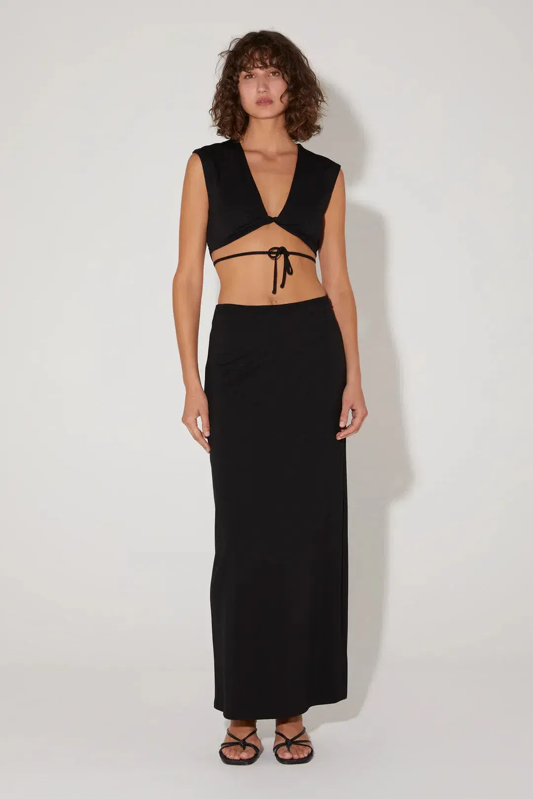 Hansen & Gretel Whitaker Top and Lissa Skirt Set Black Size 10 - Image 1