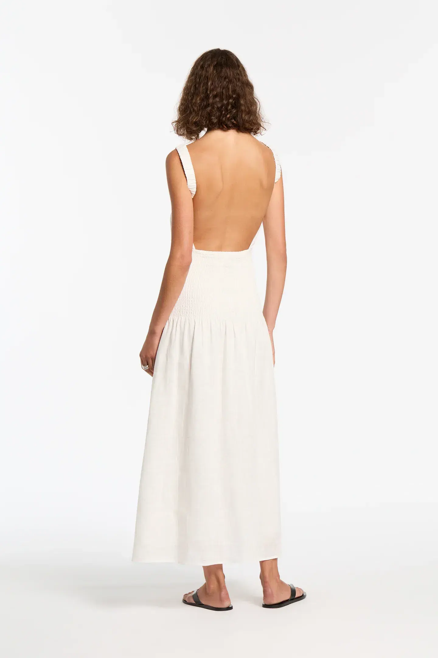 Sir The Label Lorena Open Back Maxi Dress White Size AU 10 - Image 2