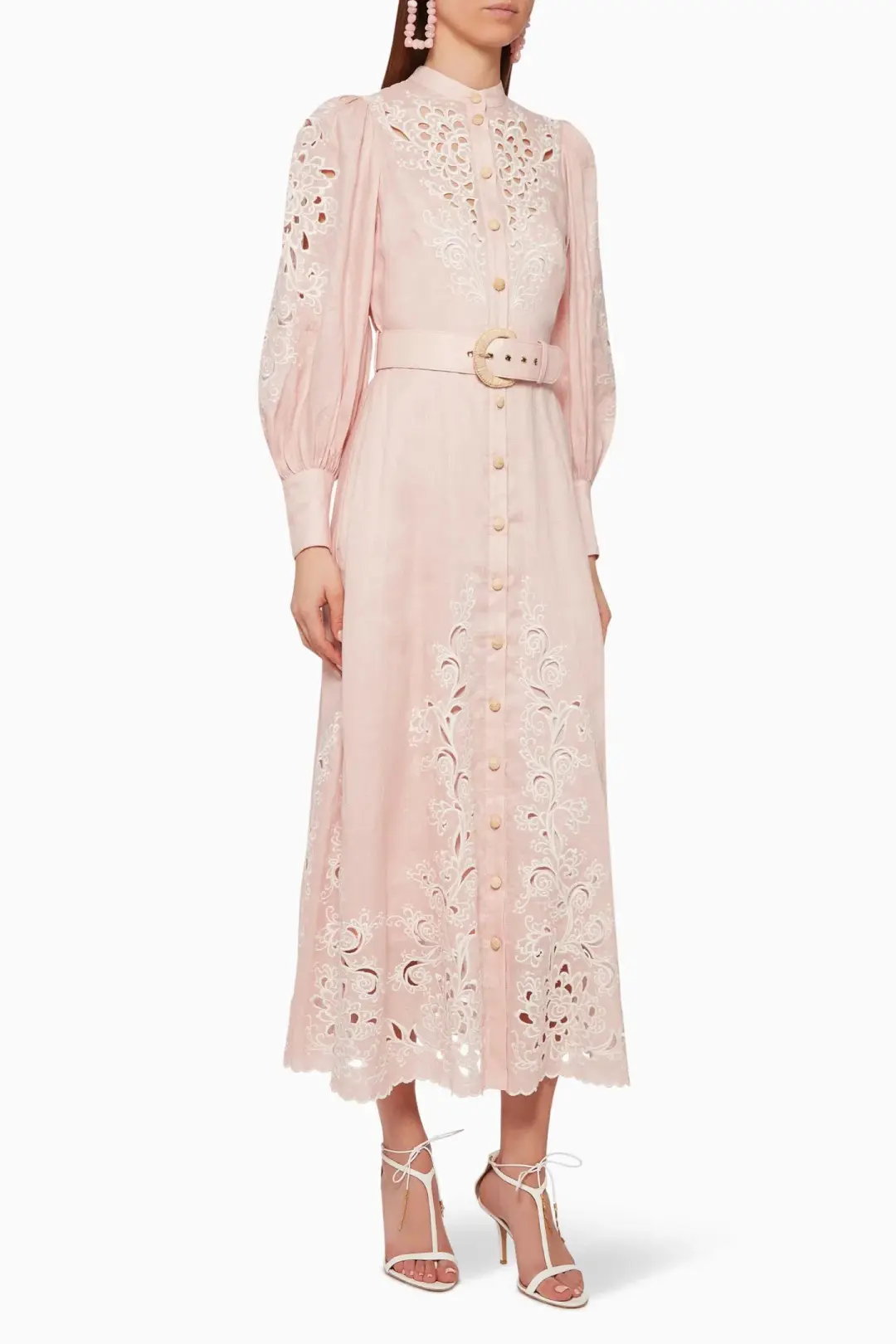 Zimmermann Freja Embroidered Dress in Blossom Size 0/Au 8 for rent on The Volte - main image
