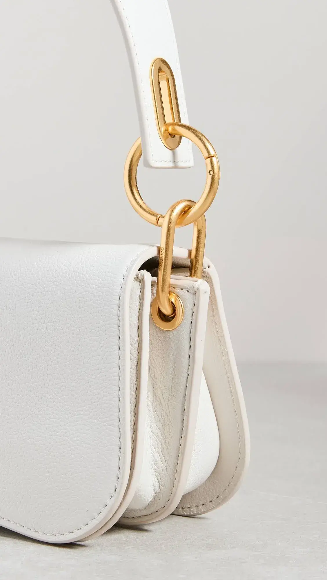 Oroton Liv Small Day Bag White  - Image 3