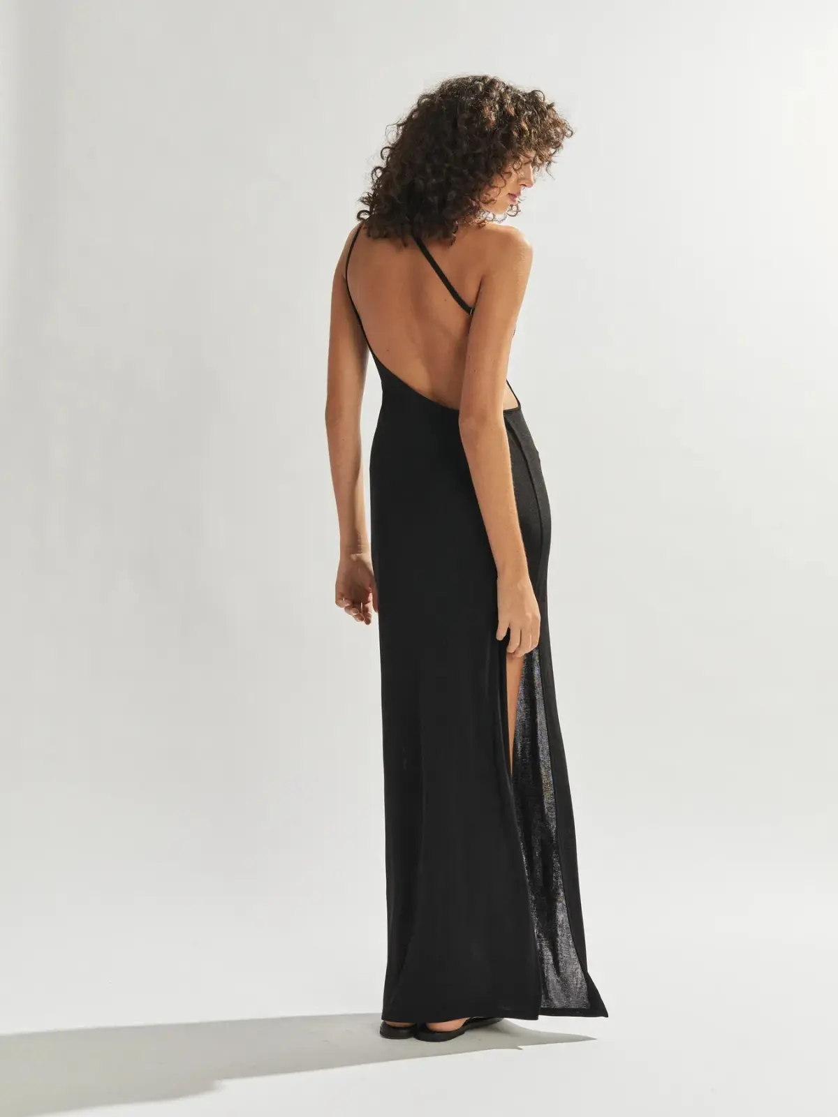 One Mile the Label Katie One Shoulder Dress Black Size AU 10 - Image 5