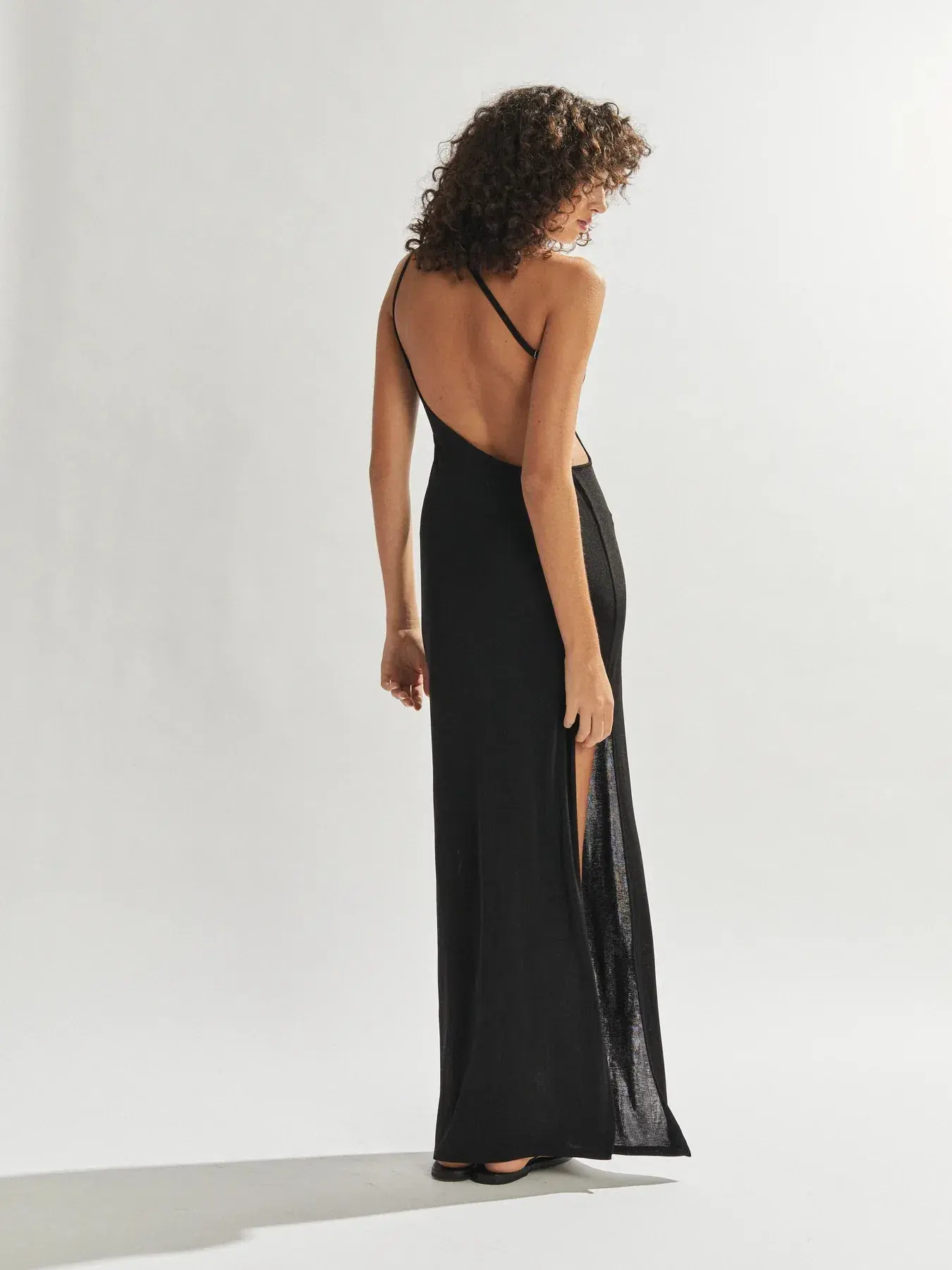 One Mile the Label Katie One Shoulder Dress Black Size AU 10 - Image 5
