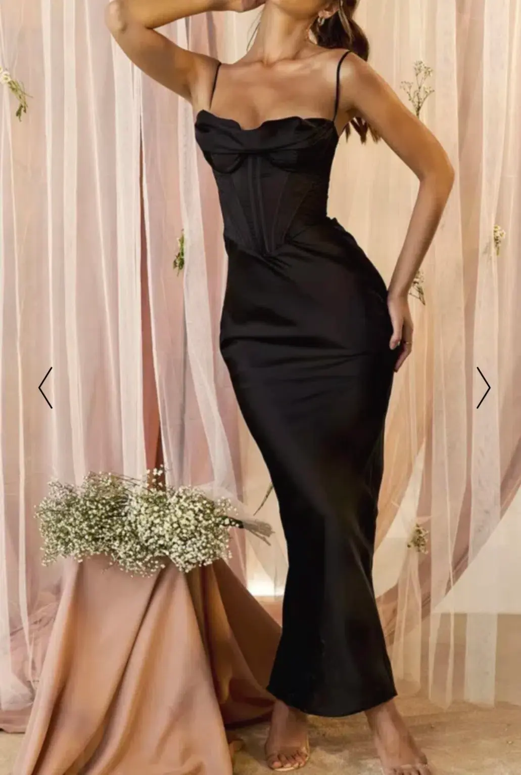 House Of CB Chairmane Corset Dress Black Size S / AU 8 - Image 4