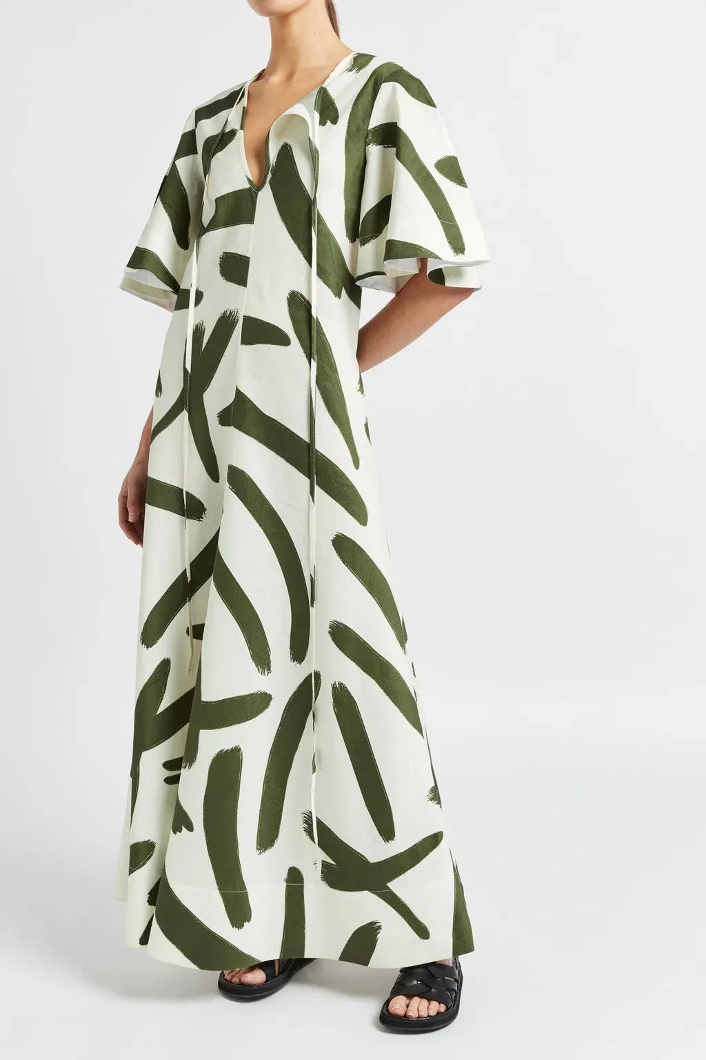 Lee Mathews Ava Maxi Dress Multi Size 4 - Image 1
