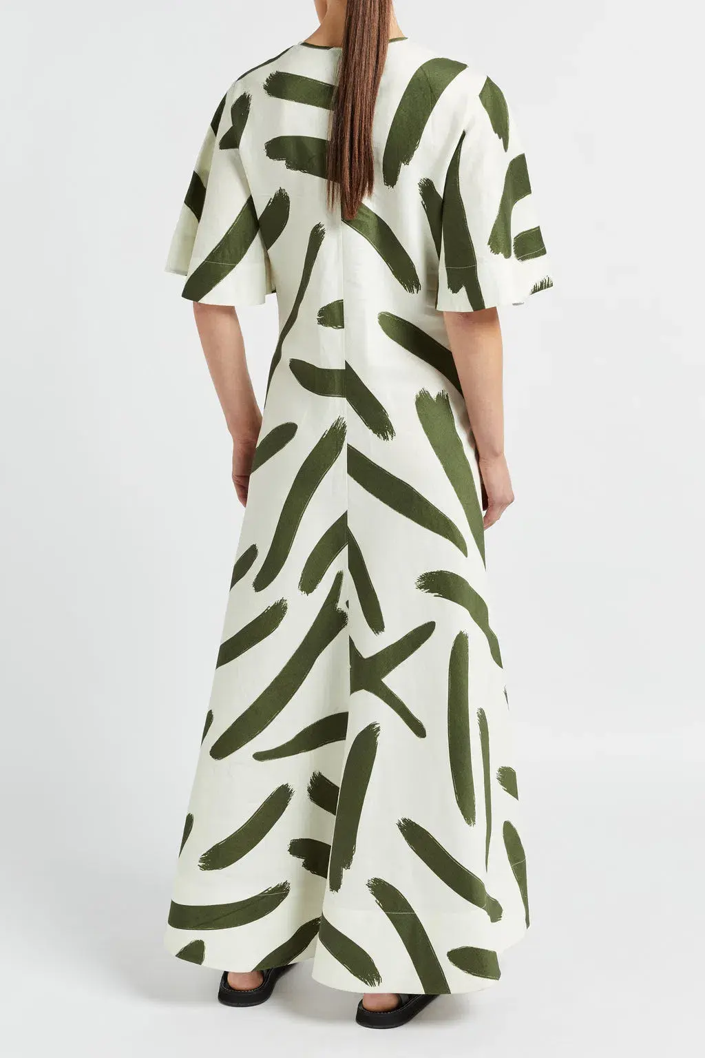 Lee Mathews Ava Maxi Dress Multi Size 4 - Image 2