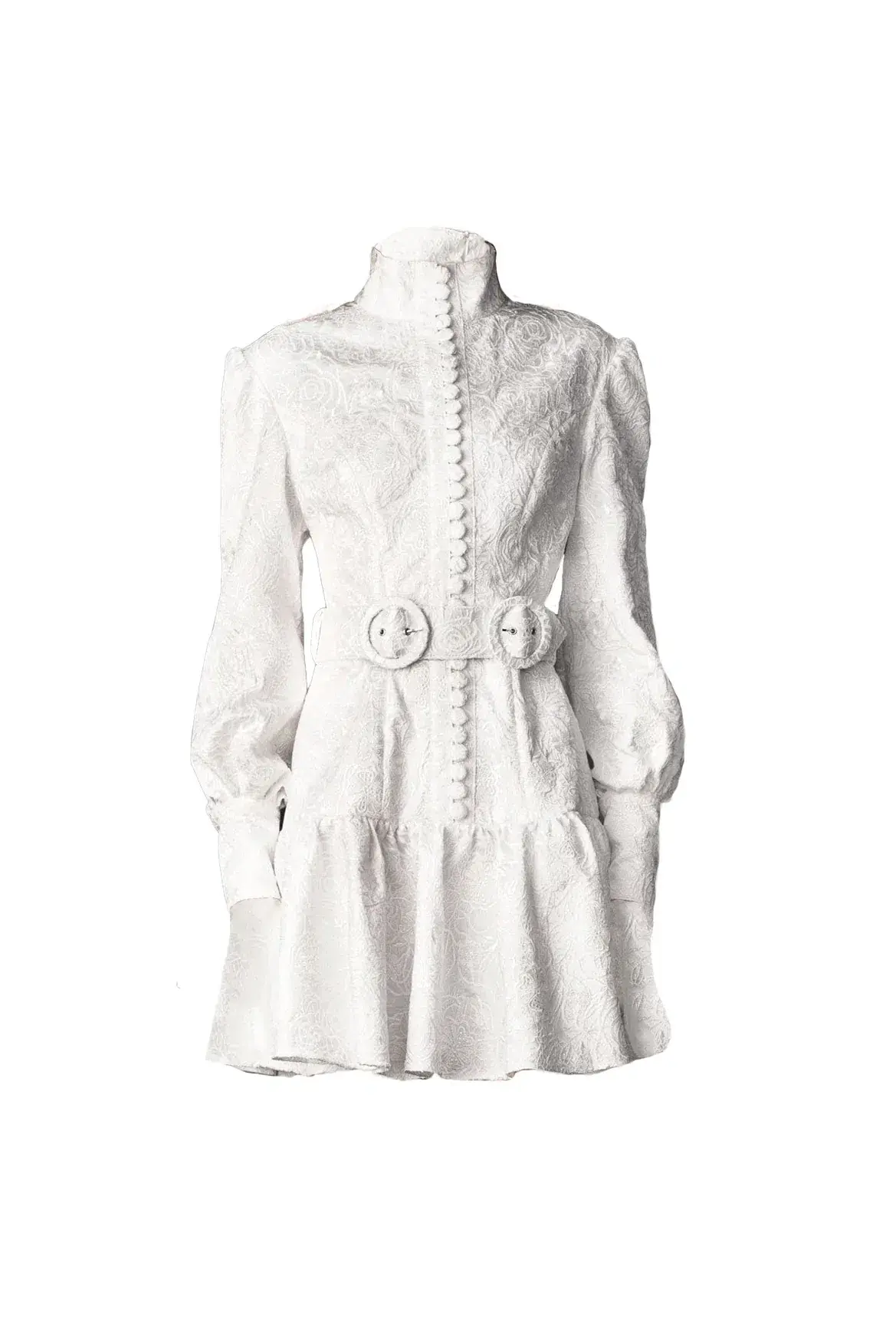 Leo & Lin The Transcendence Rose Lace Short Dress White Size 14 - Image 4