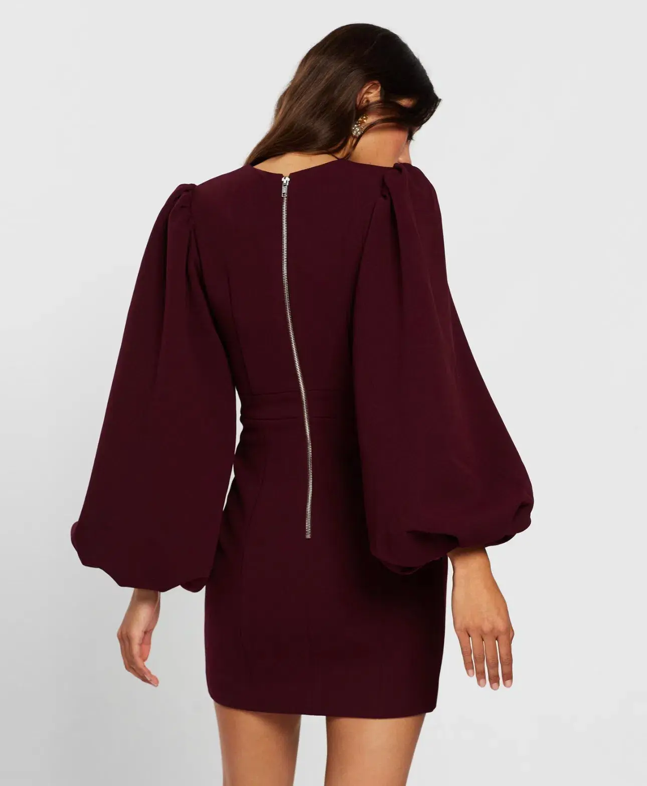 Mossman See You Again Dress Wine Size 14 - Image 4