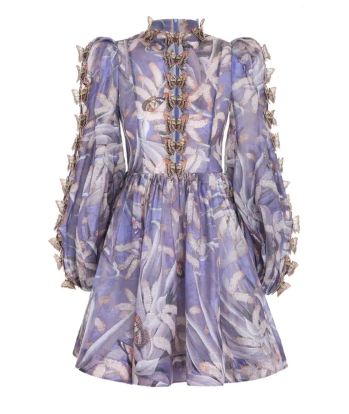 Zimmermann The Botanica Butterfly Mini Dress in Pandanus Dress Size 1/Au 8 - Image 3