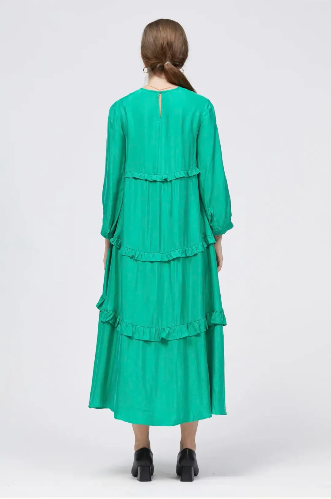 BÚL NAS The Nas Dress Green Size 12 for rent on The Volte - main image
