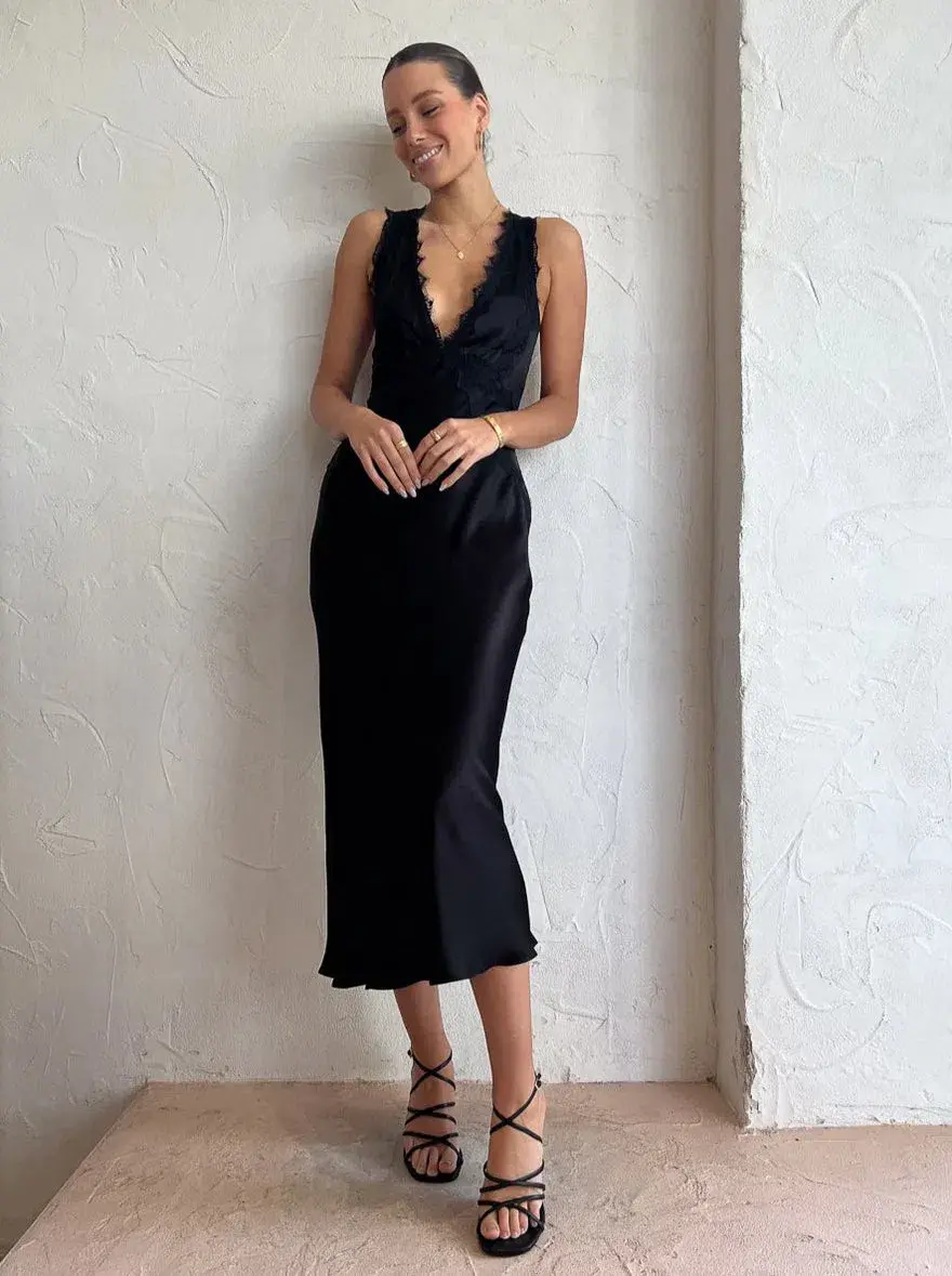Shona Joy Camille Dress Black Size 10  - Image 3