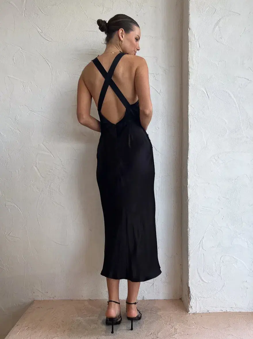 Shona Joy Camille Dress Black Size 10  - Image 4
