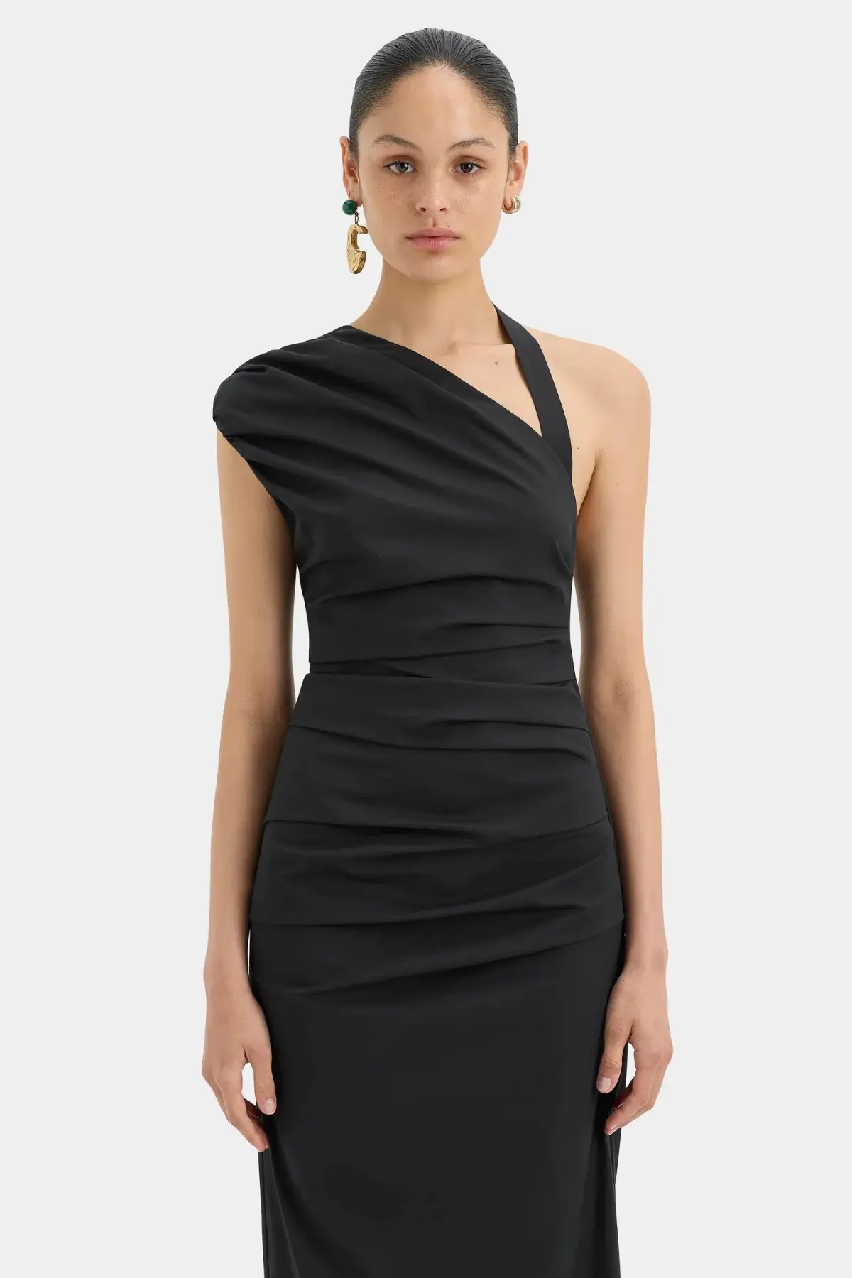 Sir the Label Giacomo Gathered Gown Black Size 8  - Image 2