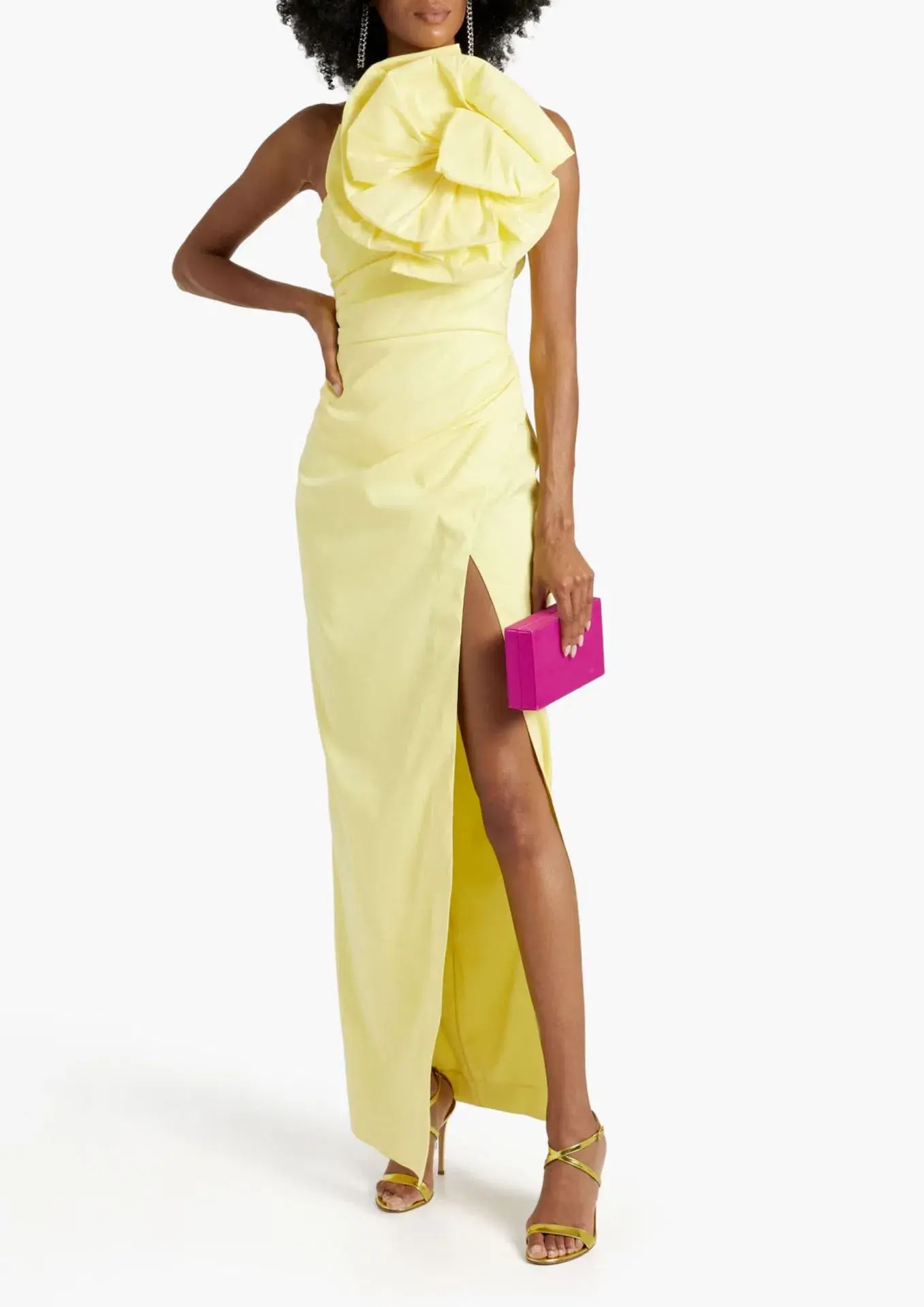 Rachel Gilbert Evana Gown in Yellow Size 12 - Image 1