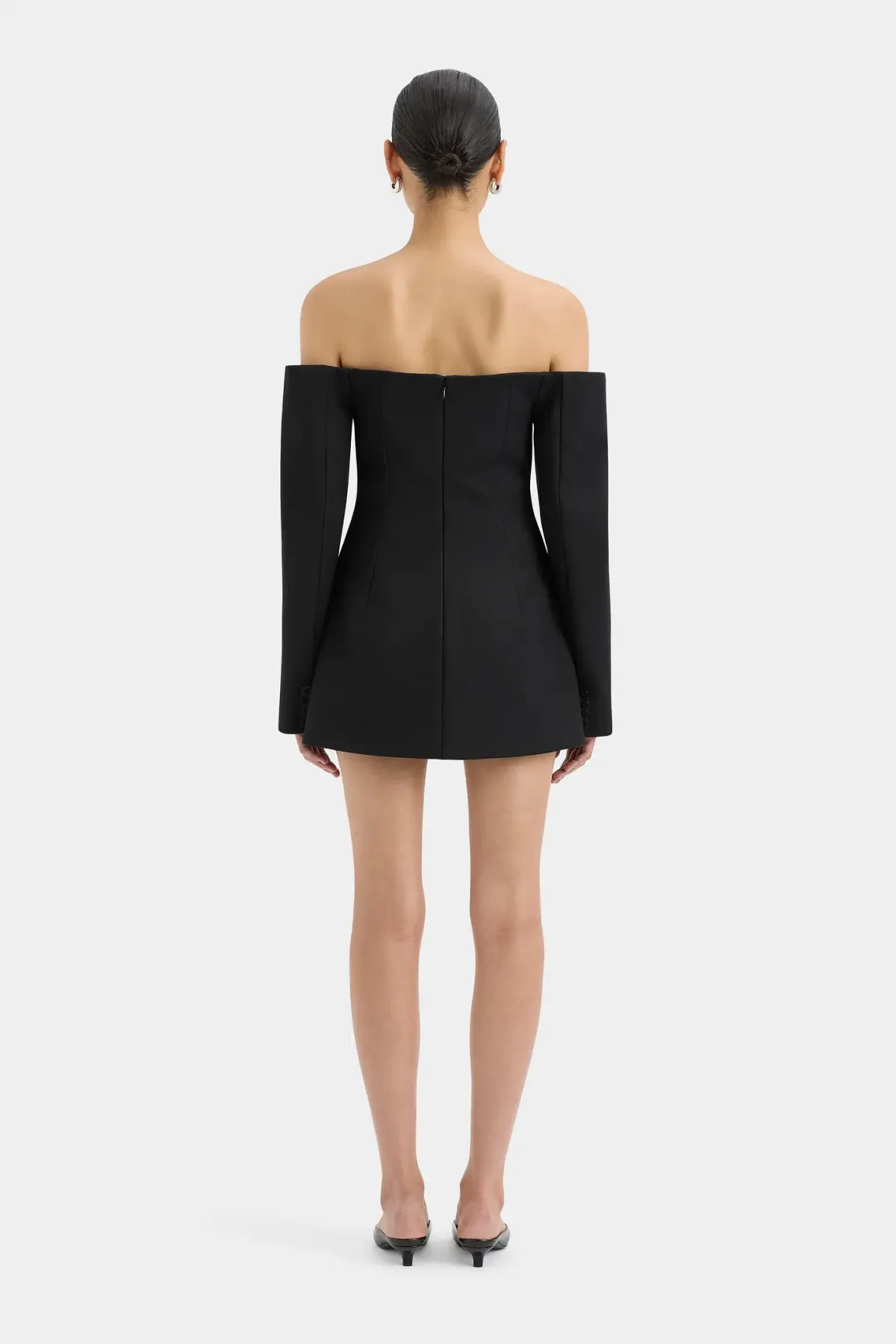 Sir The Label Sandrine Tailored Mini Dress Black Size 1 / AU 8 - Image 3