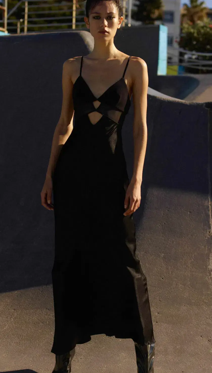 Bec & Bridge Ashton Cut Out Maxi Dress Black Size 8 - Image 6