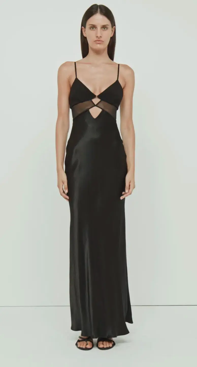 Bec & Bridge Ashton Cut Out Maxi Dress Black Size 8 - Image 5