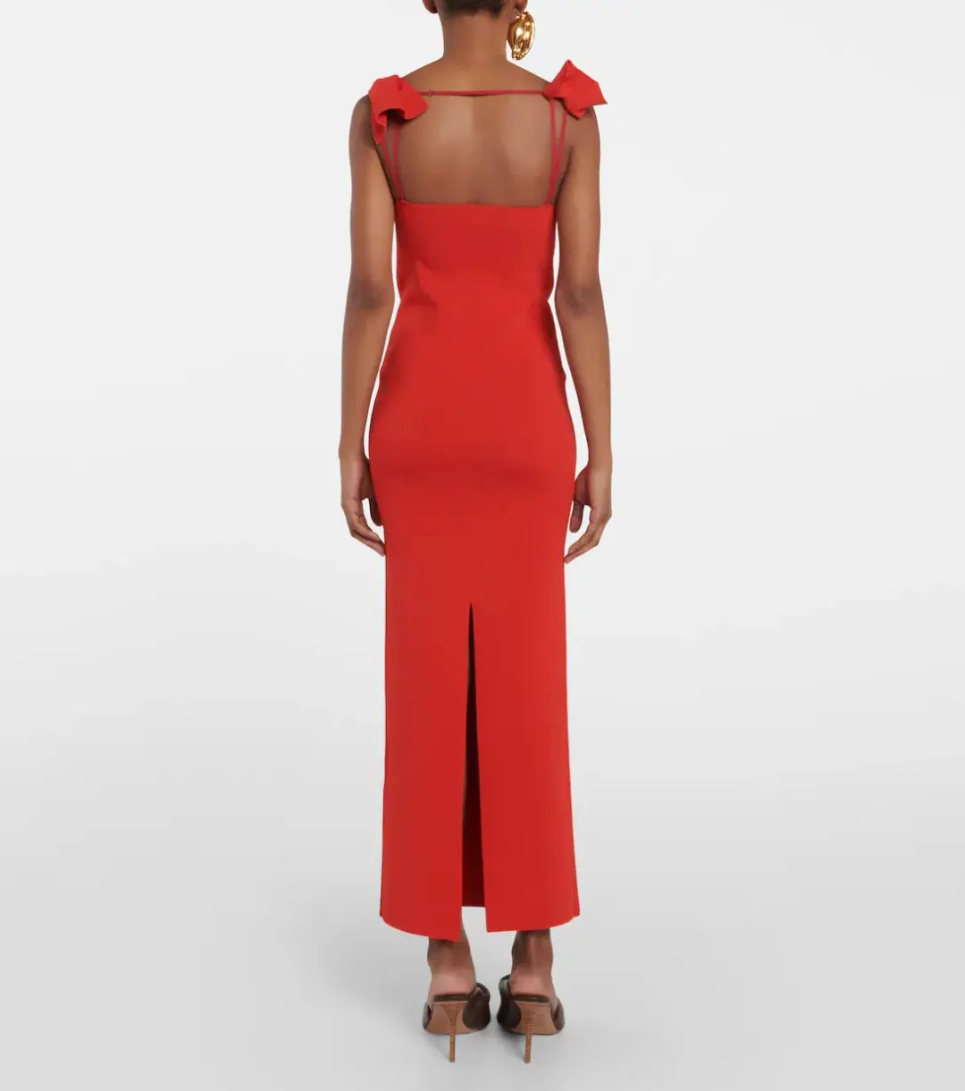 Jacquemus La Robe Maille Alca Dress Red Size FR32 / AU 4 for rent on The Volte - main image