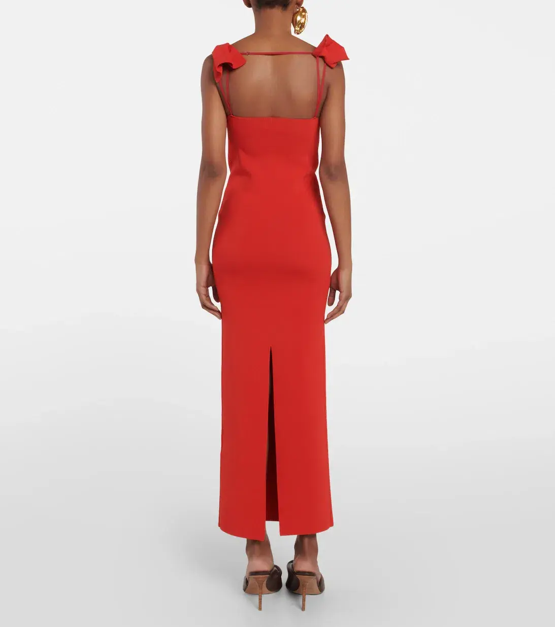 Jacquemus La Robe Maille Alca Dress Red Size FR32 / AU 4 - Image 3
