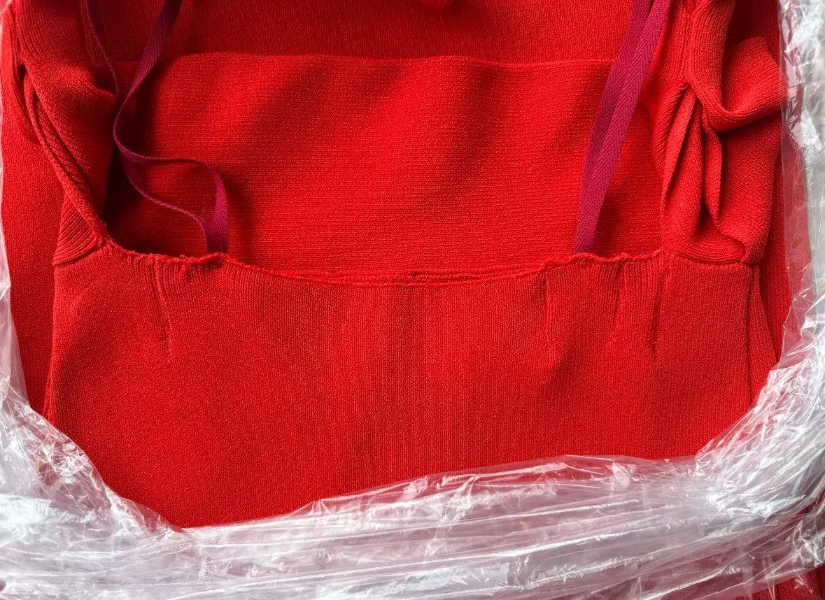 Jacquemus La Robe Maille Alca Dress Red Size FR32 / AU 4 - Image 8
