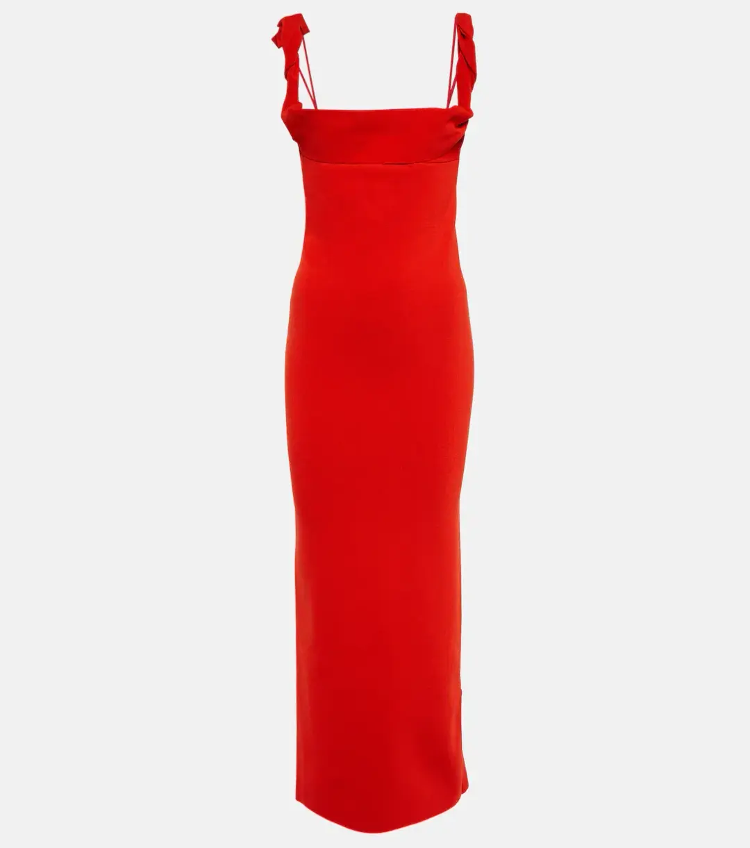 Jacquemus La Robe Maille Alca Dress Red Size FR32 / AU 4 for rent on The Volte - main image