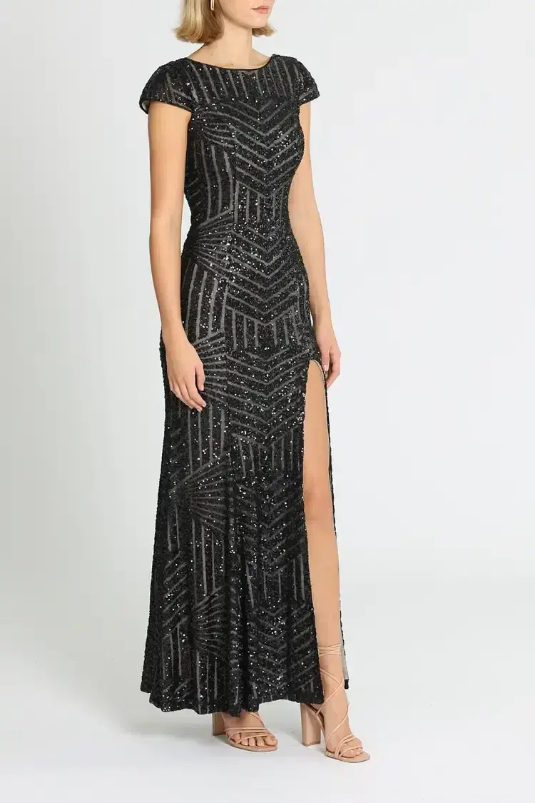 L'amour Grace Gown Black Black Size AU 8 for rent on The Volte - main image