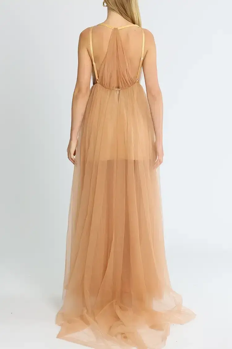 Lexi Amalie Dress Apricot Blush Size AU 8 - Image 3