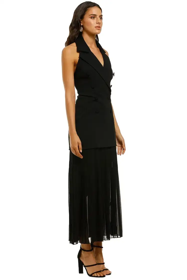 MISHA Sammiah Dress Black Size 12 for rent on The Volte - main image