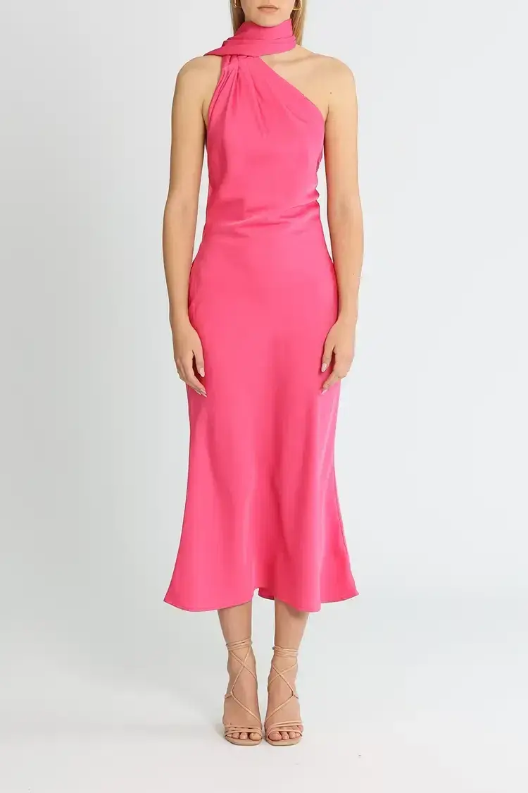 MISHA Vivica Dress Fuschia Pink Size 12 - Image 1