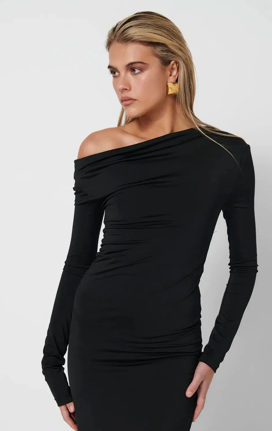 Effie Kats Margot Maxi Dress Black Size 8  for rent on The Volte - main image