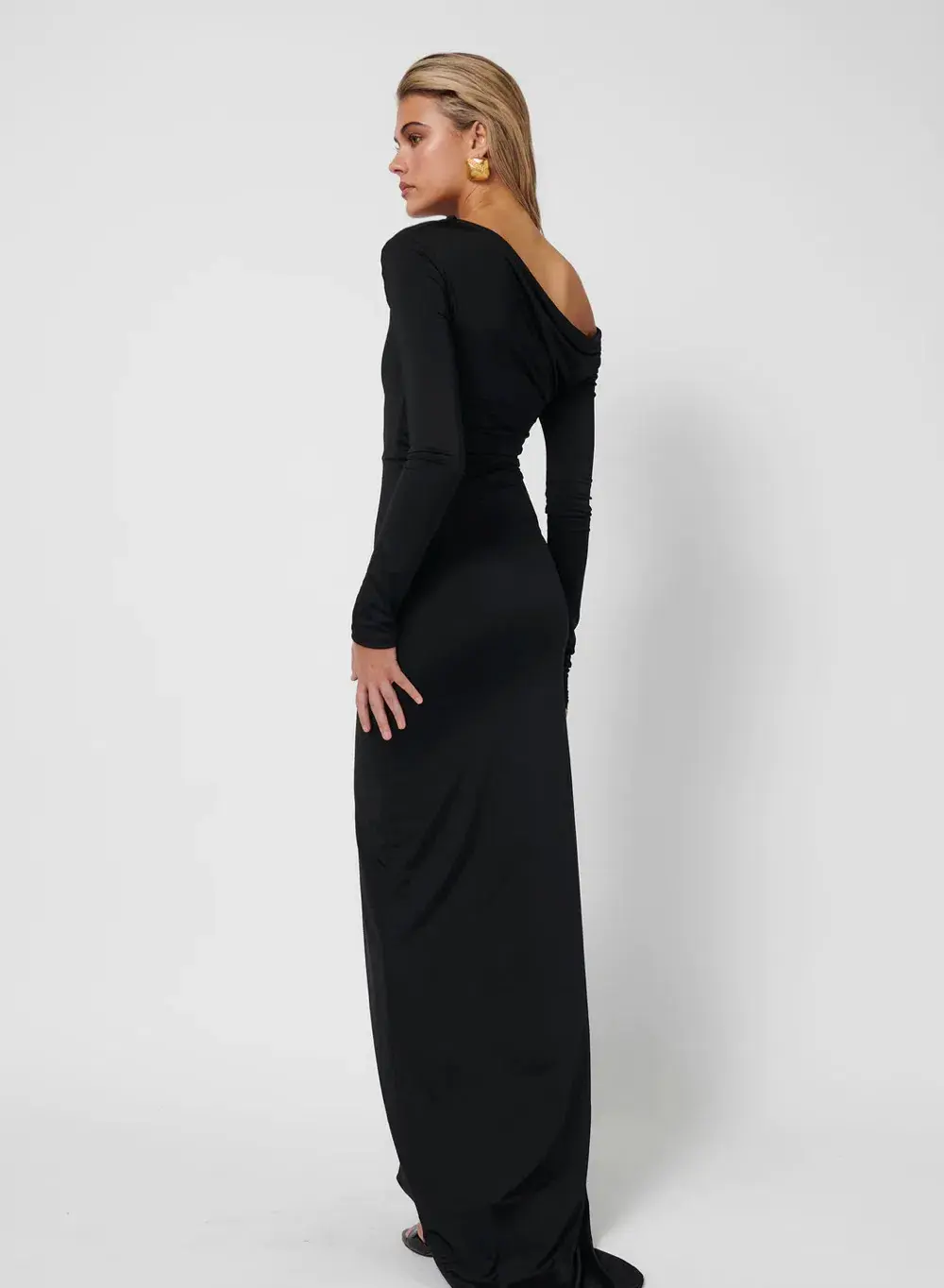 Effie Kats Margot Maxi Dress Black Size 8  for rent on The Volte - main image