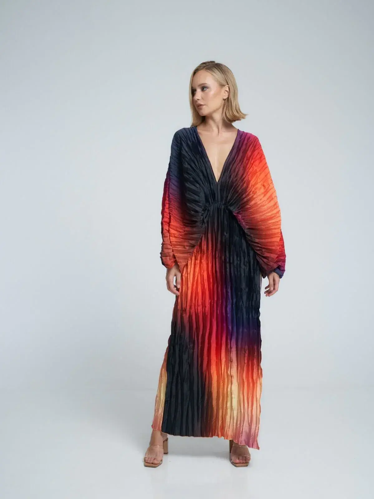 L’idee De Luxe Gown Fire Ombré Size 10  - Image 4
