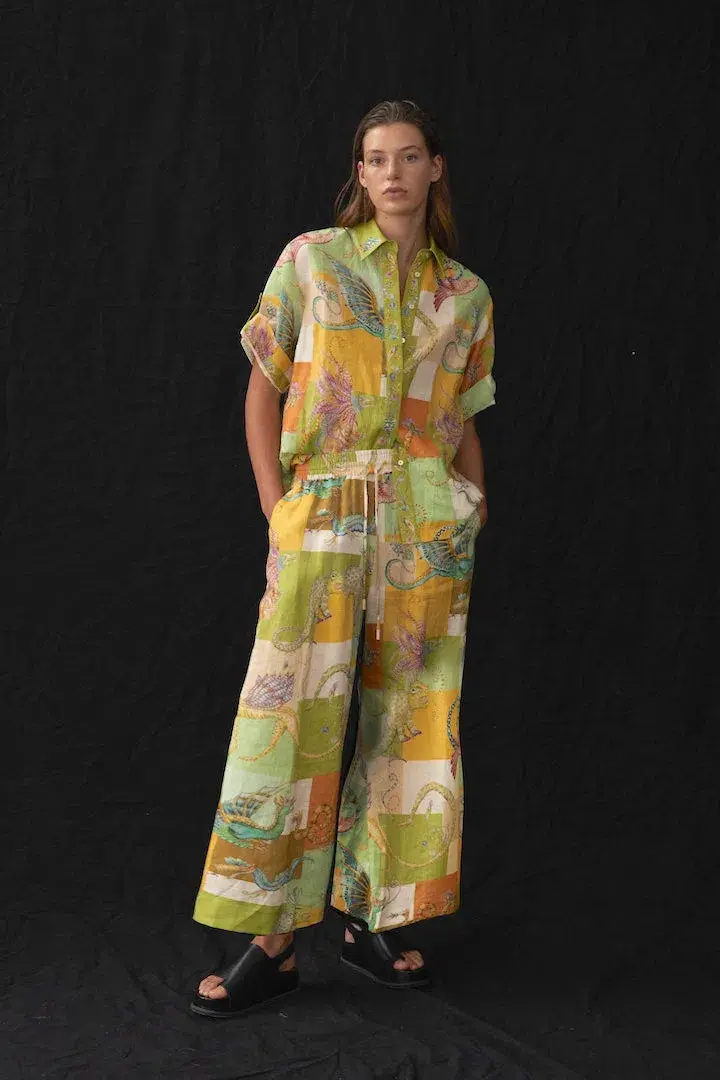 Alemais Jerome Cuffed Pant Multi Size AU 12 - Image 1